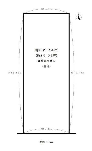 城陽市平川浜道裏の売土地