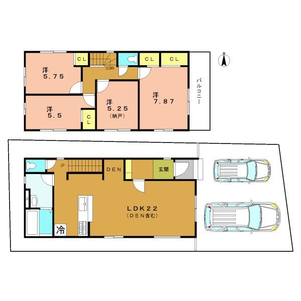 城陽市富野堀口の新築一戸建
