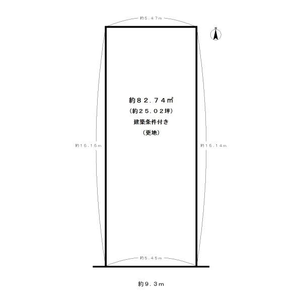 城陽市平川浜道裏の売土地