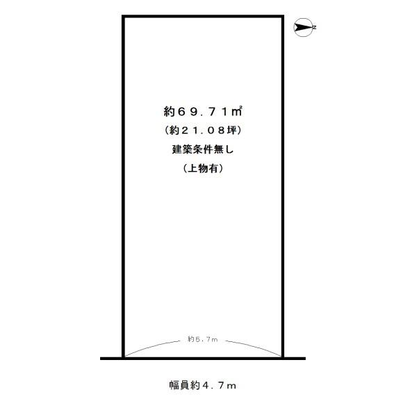 宇治市五ケ庄福角の売土地