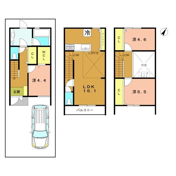 城陽市富野鷺坂山の新築一戸建