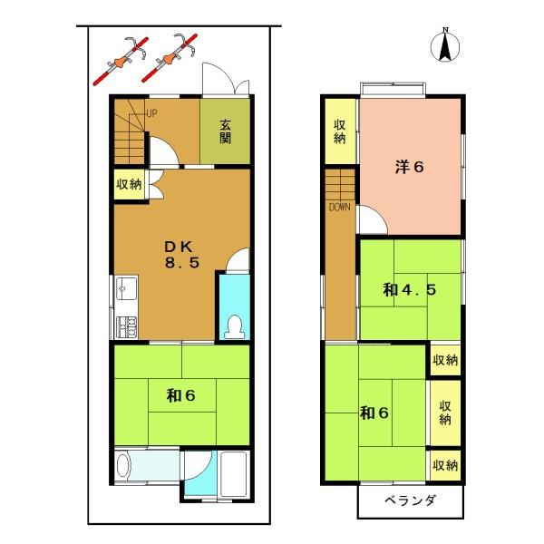宇治市莵道車田の中古一戸建