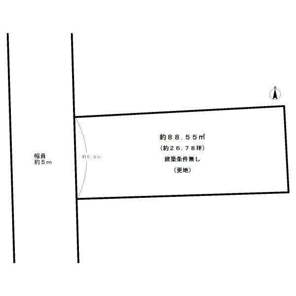 城陽市寺田垣内後の売土地