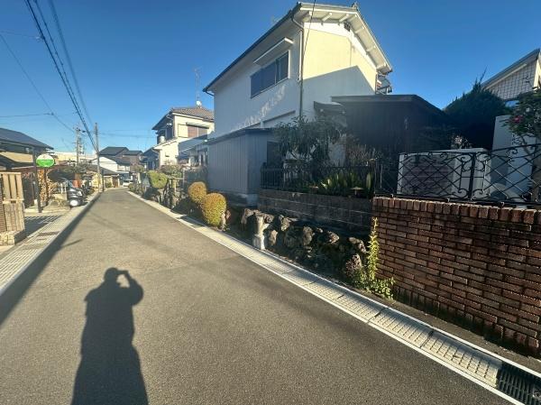 宇治市小倉町西山の土地(前面道路含む現地写真)