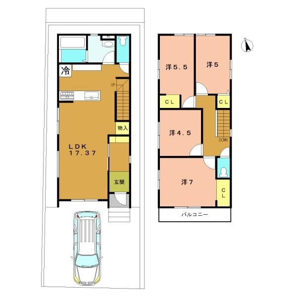 宇治市開町の新築一戸建