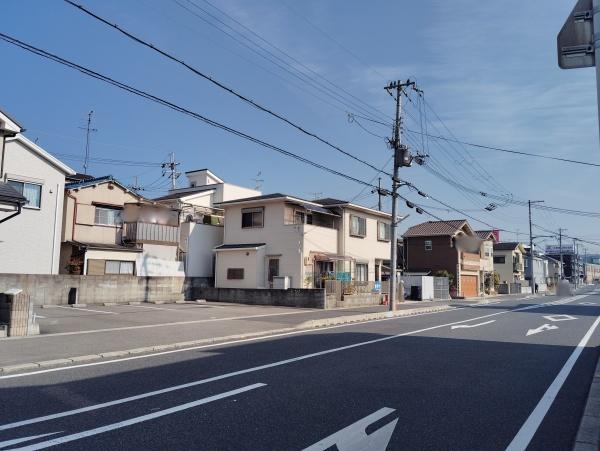 城陽市寺田垣内後の土地(前面道路含む現地写真)