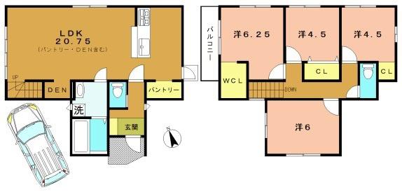 城陽市寺田宮ノ平の新築一戸建