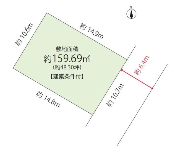 京田辺市田辺狐川の土地