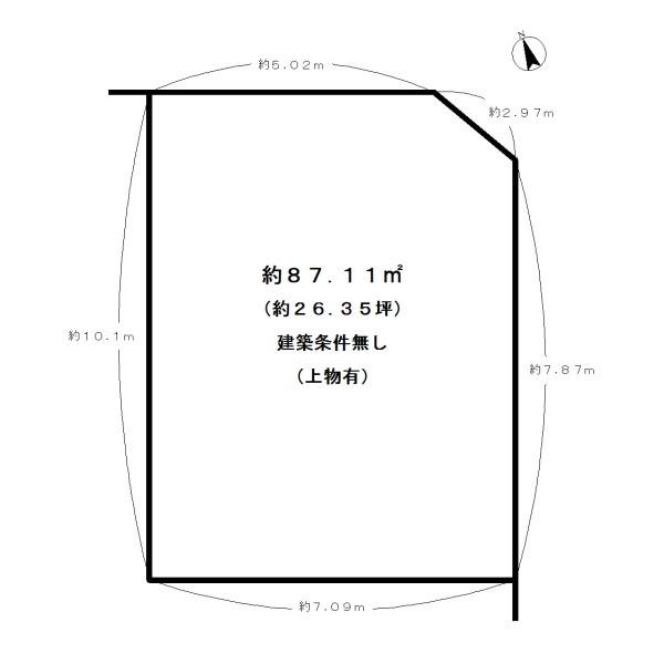 城陽市枇杷庄西ノ口の売土地