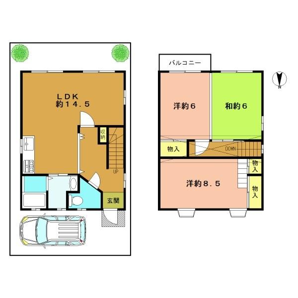宇治市五ケ庄折坂の中古一戸建