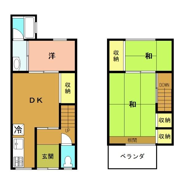 京都市西京区桂乾町の中古テラスハウス