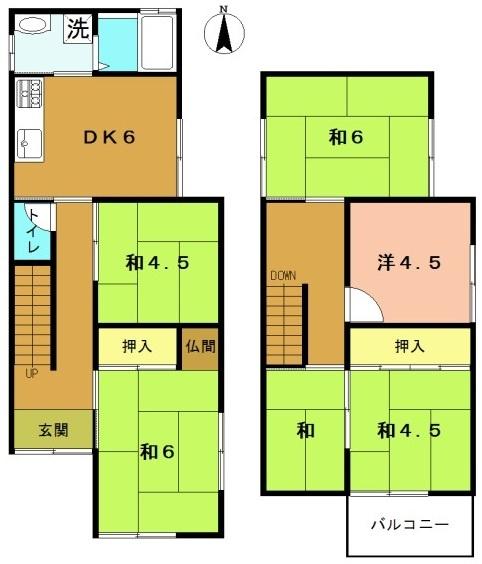 城陽市寺田垣内後の中古一戸建