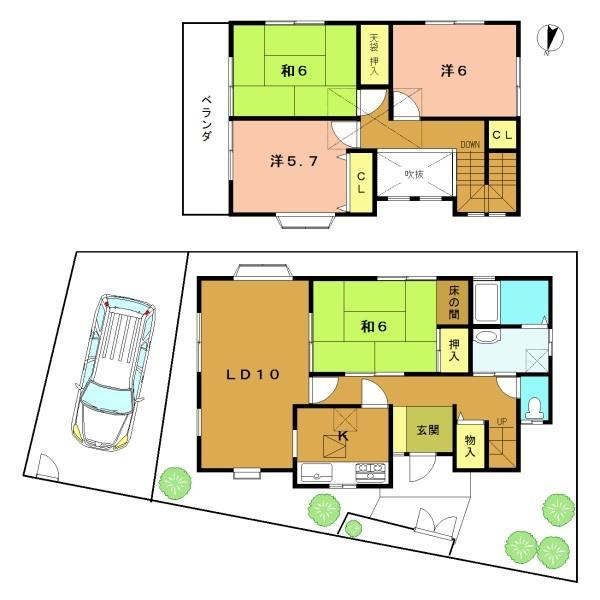 城陽市枇杷庄西ノ口の中古一戸建