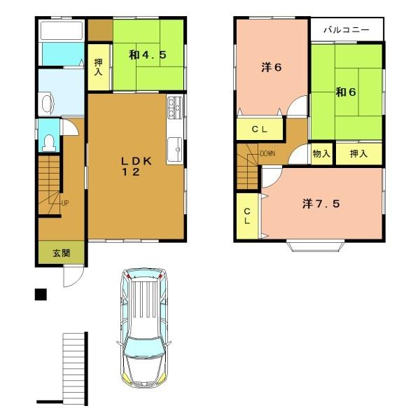 城陽市富野堀口の中古一戸建