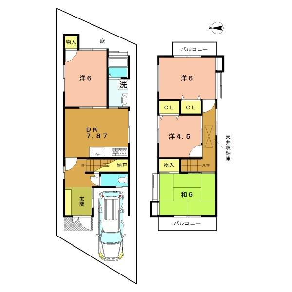 城陽市市辺上芦原の中古一戸建
