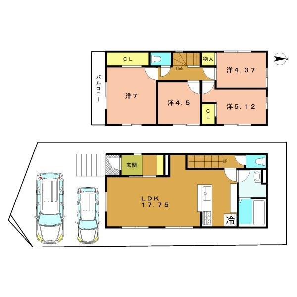 宇治市大久保町上ノ山の新築一戸建