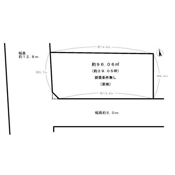 城陽市枇杷庄西ノ口の売土地