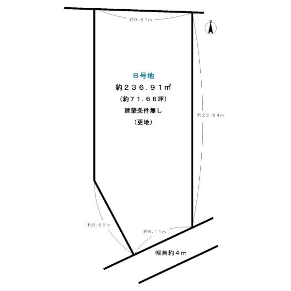 城陽市寺田北東西の売土地