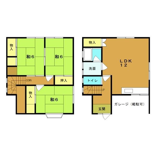 城陽市平川野原の中古一戸建