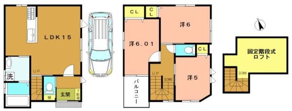 京都市右京区太秦百合ケ本町の新築一戸建
