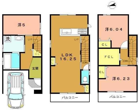 京都市右京区梅津中倉町の新築一戸建