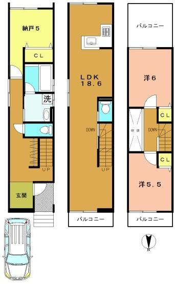 向日市物集女町五ノ坪の土地