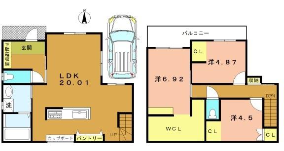 京都市南区久世東土川町の中古一戸建