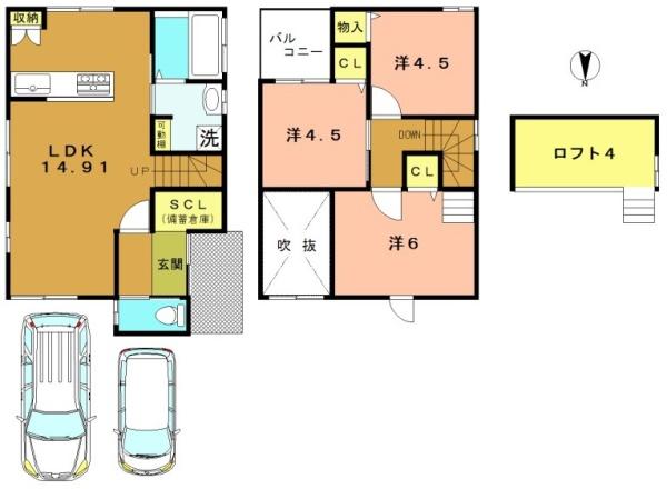 京都市西京区樫原蛸田町の新築一戸建