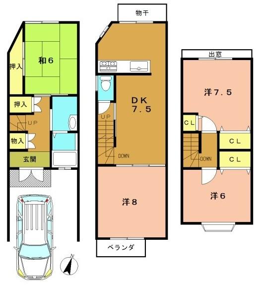 京都市西京区大枝東長町の中古一戸建