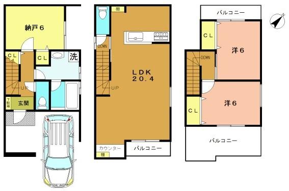 京都市西京区下津林中島町の土地