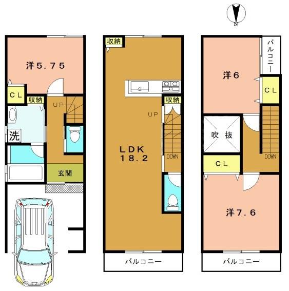 京都市右京区太秦安井車道町の新築一戸建