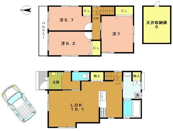 京都市西京区下津林楠町の新築一戸建