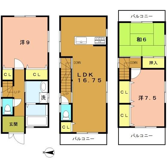 京都市右京区西院西今田町の中古一戸建