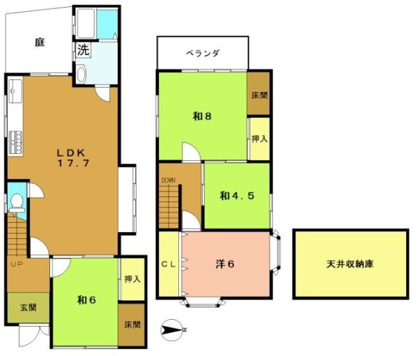 京都市西京区樫原下ノ町の中古一戸建