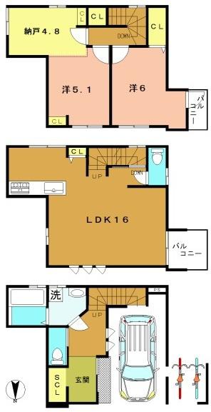 京都市右京区太秦安井藤ノ木町の新築一戸建