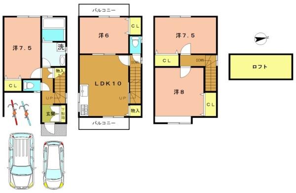 京都市南区久世上久世町の中古一戸建