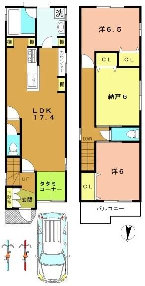 長岡京市馬場１丁目の新築一戸建