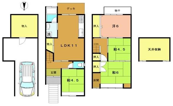 京都市西京区松室吾田神町の中古一戸建