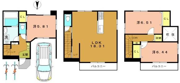 京都市西京区下津林南中島町の売土地