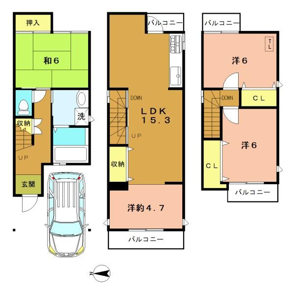 京都市右京区西京極中沢町の中古一戸建