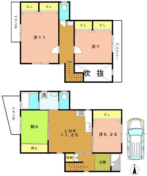 京都市右京区梅津東構口町の中古一戸建