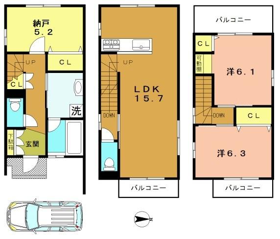 向日市寺戸町飛龍の新築一戸建