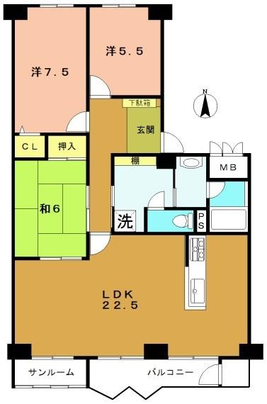 嵐山ロイアルハイツ３号棟