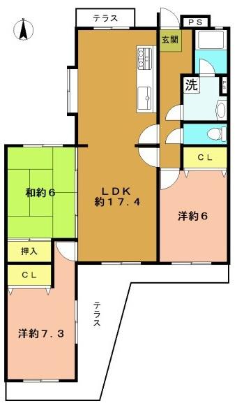 洛西境谷西第２住宅６棟