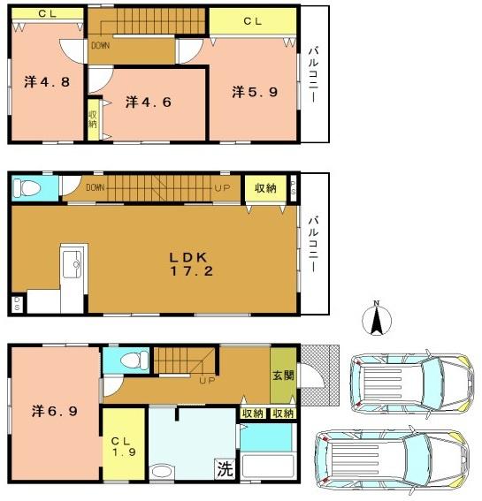 長岡京市一文橋２丁目の新築一戸建