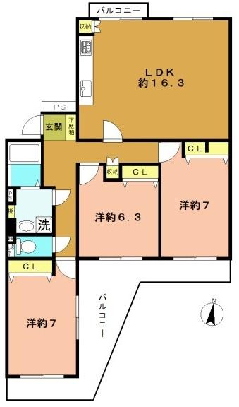 洛西境谷西第２住宅１６棟