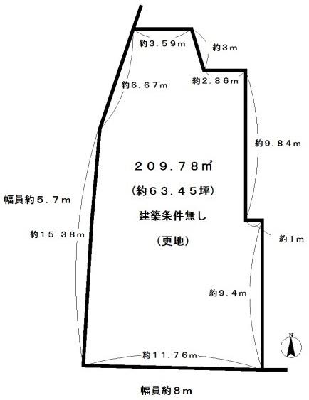 京都市右京区梅津中村町の売土地