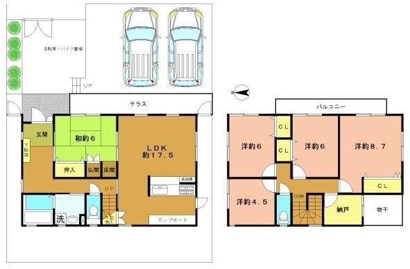 京都市西京区大枝北福西町２丁目の中古一戸建