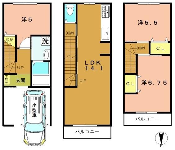 京都市右京区山ノ内荒木町の新築一戸建