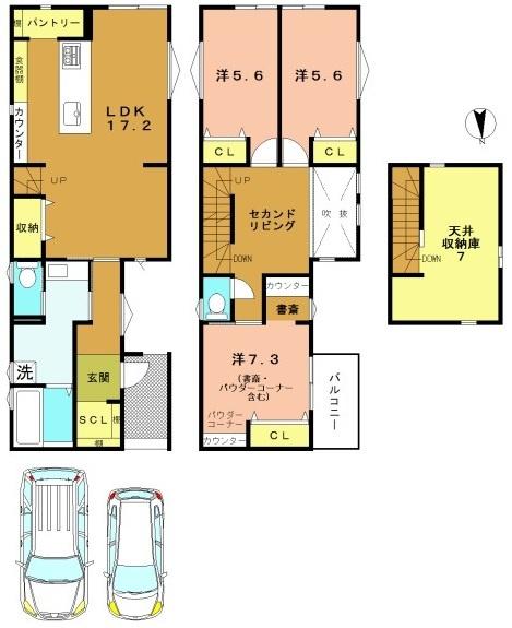 京都市西京区桂坤町の新築一戸建